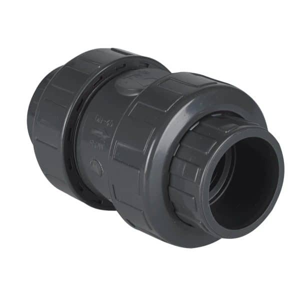 Supapă de sens cu bilă D75 - Supape și Clapete de sens PVC Premium PiscinEcom