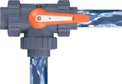 Robinet cu bilă 3 căi acționare electrică PTFE"L" D075 - Imagine Galerie 4 PiscinEcom