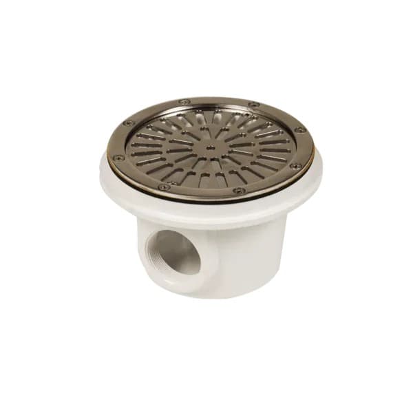 Sifon de Golire Gemas cu Grătar Inox 316 pentru Piscine cu Liner - Vedere Principală PiscinEcom