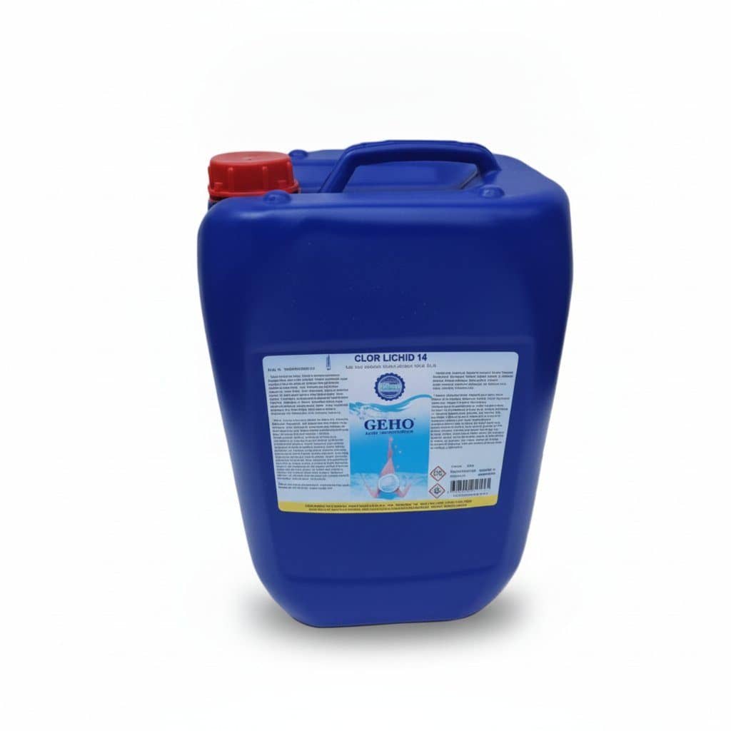 Clor lichid sp pentru piscină Geho 25 l - Dezinfectanți cu Clor Premium PiscinEcom