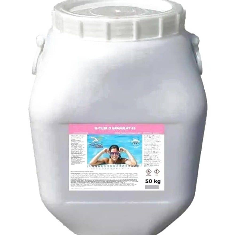Clor o granulat 65 pentru piscină Geho 50kg - Dezinfectanți cu Clor Premium PiscinEcom