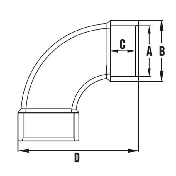 Curbă 90º D 110 - Alte Fitinguri PVC Premium PiscinEcom