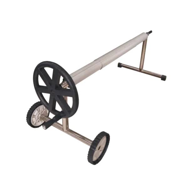 Derulator mobil cu suport INOX 4,0-6,5 m - Derulatoare Prelată Premium PiscinEcom