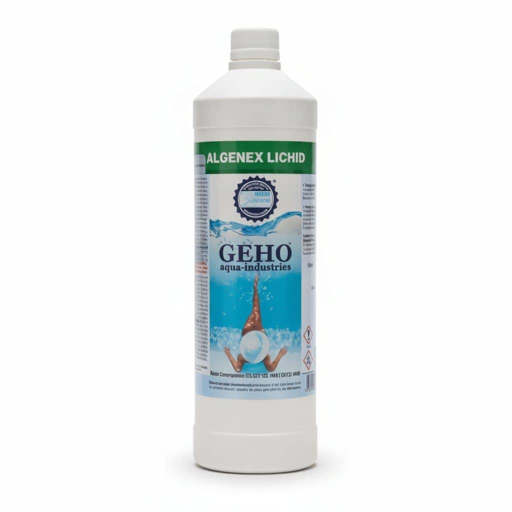 Substanță lichidă antialge pentru piscină Geho Algenex, cantitate 1l - Algicide Premium PiscinEcom