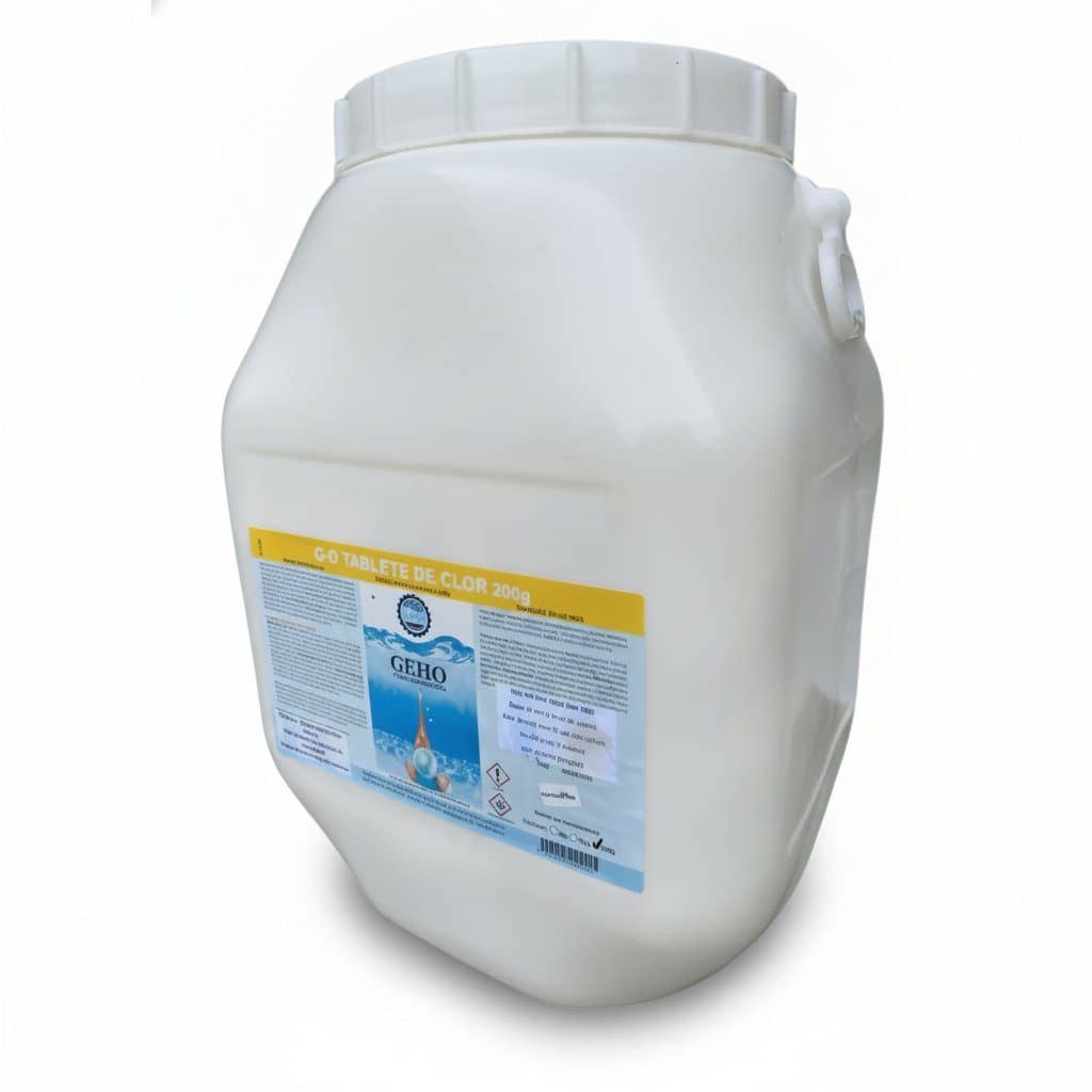 Tablete Multi-tabs pentru piscină Geho 50kg (200g/tabletă) - Produse Combinate de Tratare a Apei Premium PiscinEcom