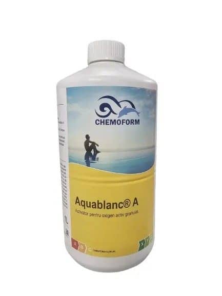 ACTIVATOR PENTRU OXIGEN ACTIV AQUABLANC A 1L - Dezinfectanți fără Clor Premium PiscinEcom