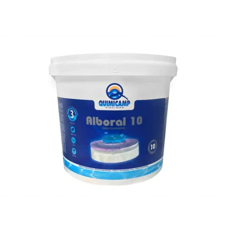 Tablete de tratament 10 funcții pentru piscină Productos QP Alboral 5kg - Produse Combinate de Tratare a Apei Premium PiscinEcom