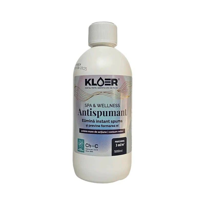 Antispumant Wellness&Spa 500ml Kloer - Solutii Piscina Premium PiscinEcom