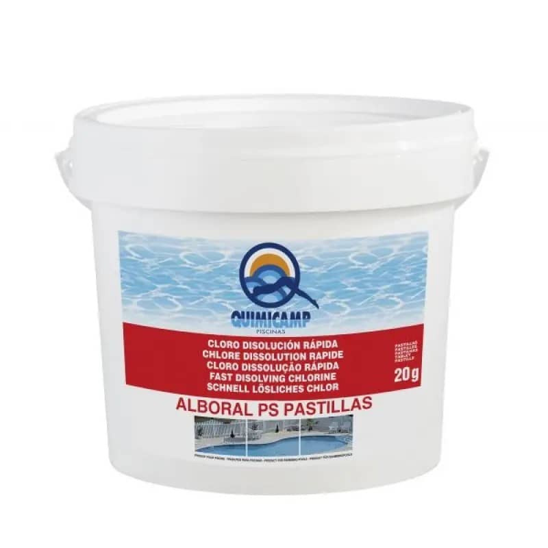 Clor șoc sub formă de Pastile pentru piscină Productos QP 25kg - Dezinfectanți cu Clor Premium PiscinEcom