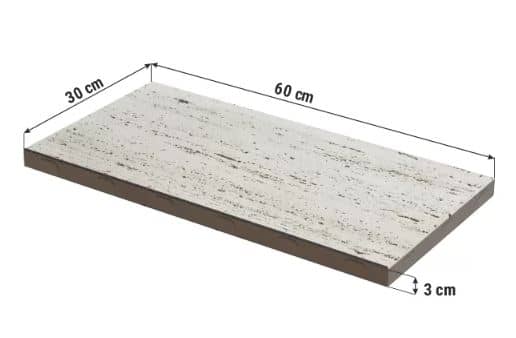 Dale de pavaj cu textură travertin vein cut - Dale Piscină Premium PiscinEcom