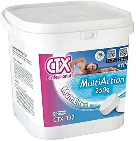 Tablete multi-acțiune pentru piscină Ctx CTX392 250gr 5kg - Produse Combinate de Tratare a Apei Premium PiscinEcom