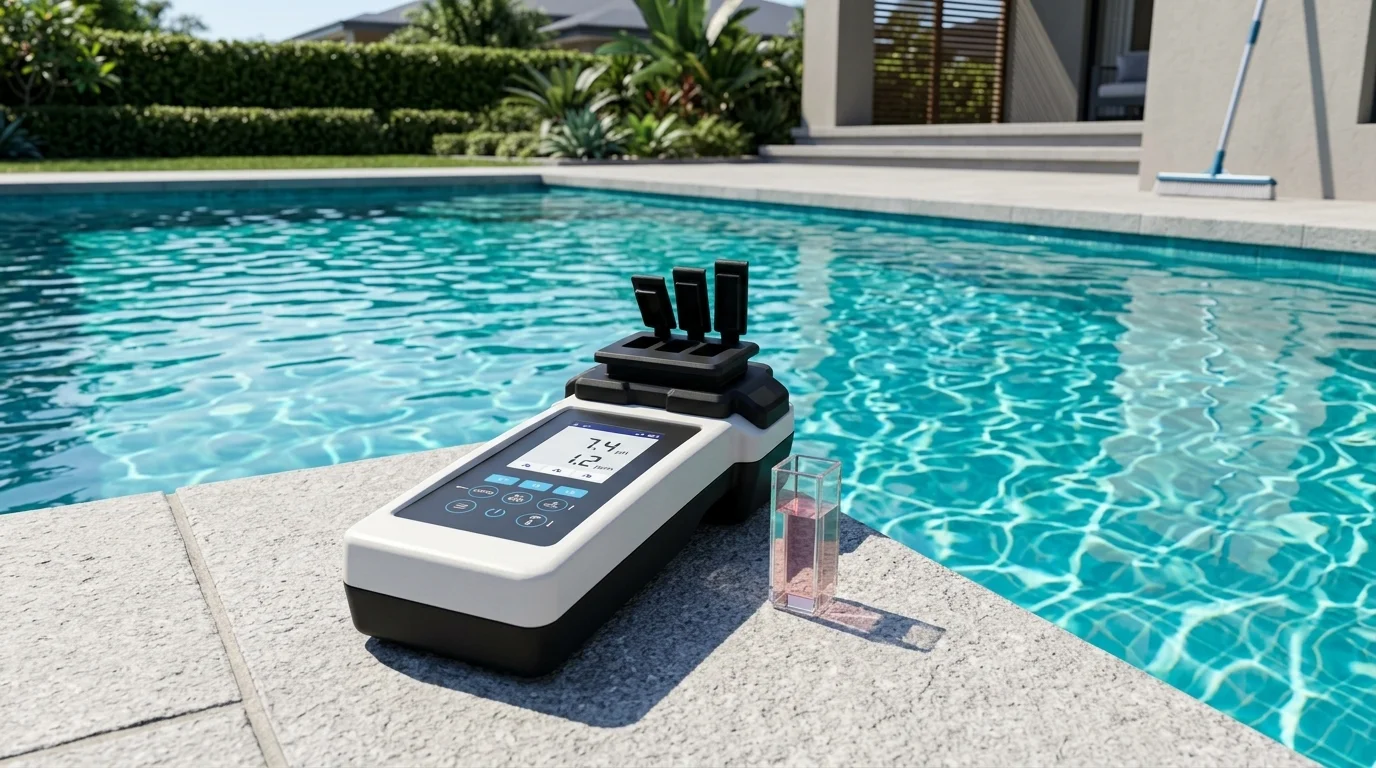 Fotometru digital electronic profesional pentru analiza de laborator a apei din piscină
