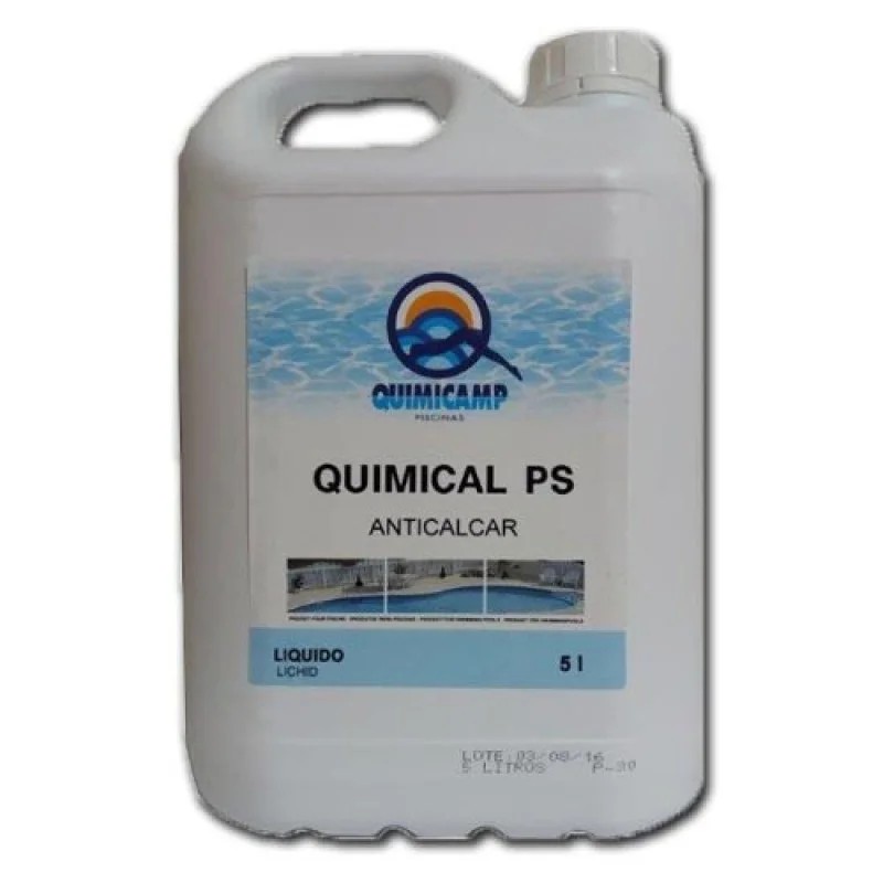 Anticalcar lichid concentrat pentru apa din piscină Quimicamp 5L
